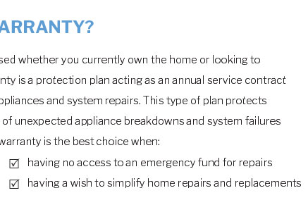 home warranty malheur